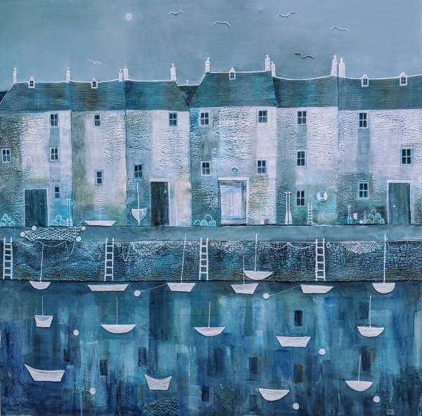 - Mixed Media on Canvas, Painting by Julie Adlard, measuring 90 x 90 cm (H x W) framed at 99 x 99 cm £1745